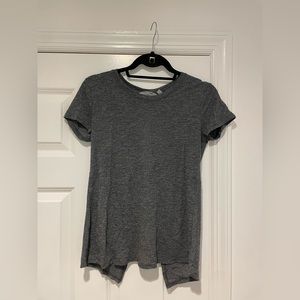 Athleta womens grey top - small - open twist back